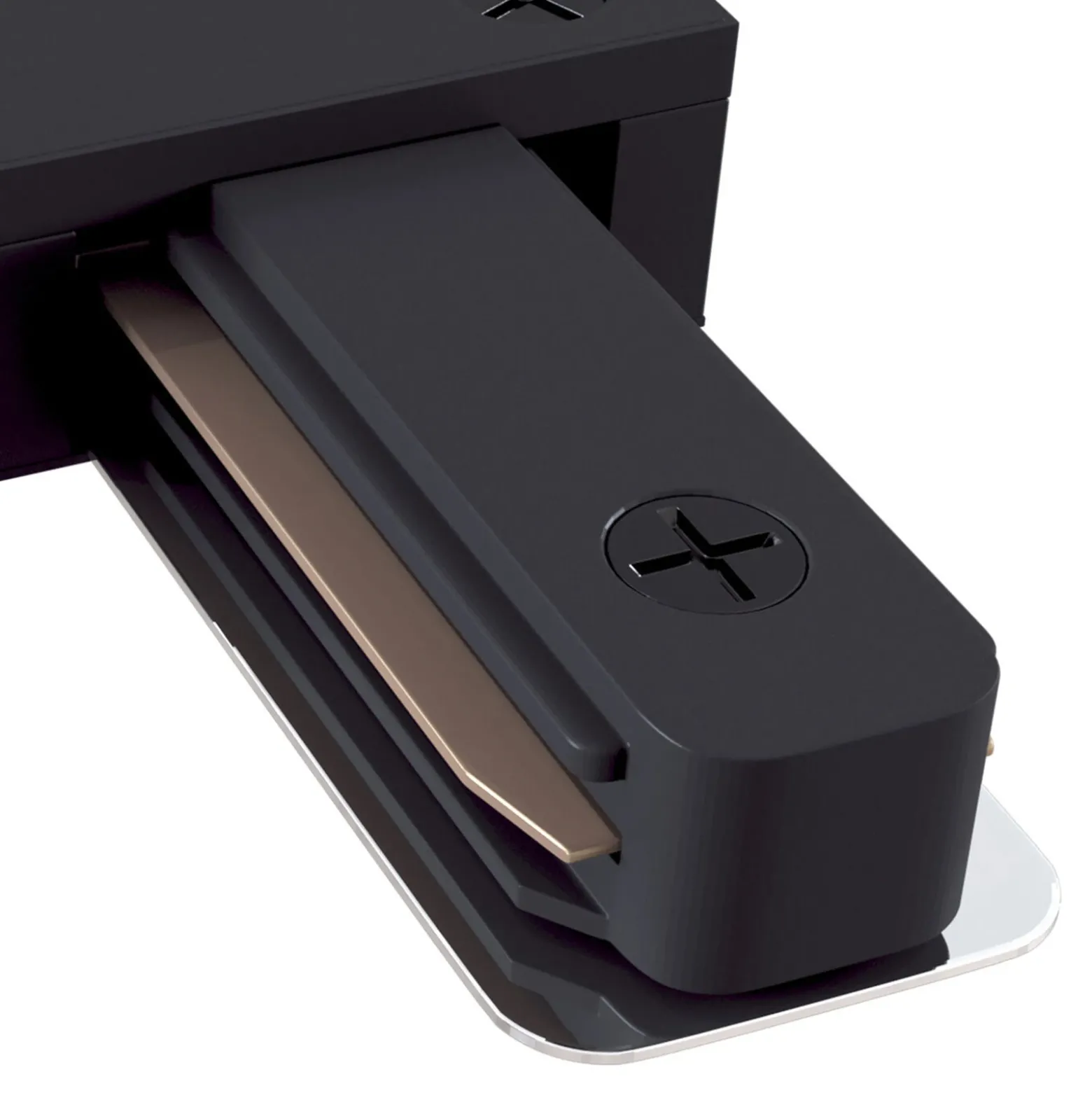 Conector en L Track, riel monofásico, negro
