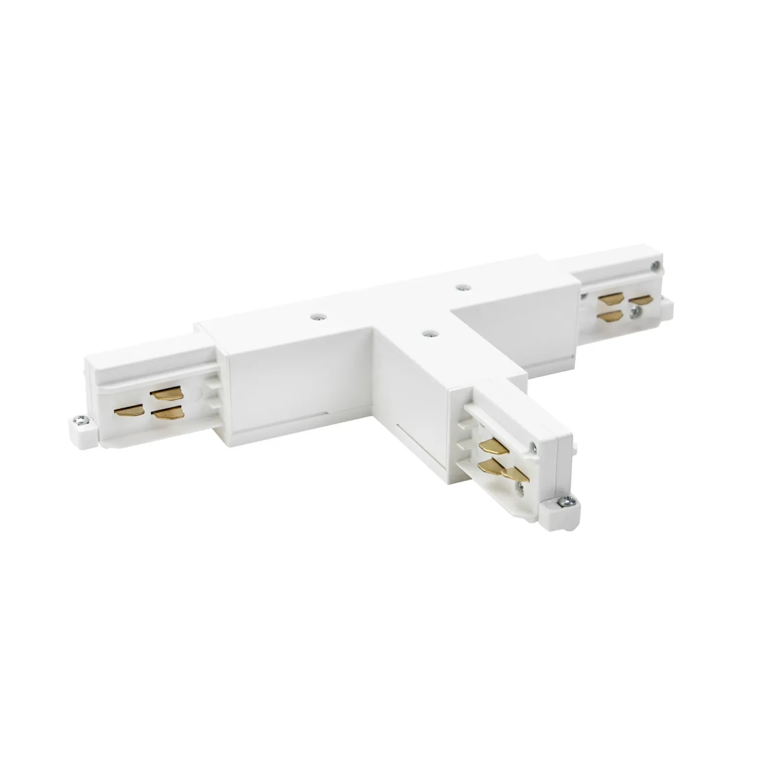 Conector en T BRUMBERG ONETRACK, blanco, conductor de protección a la derecha