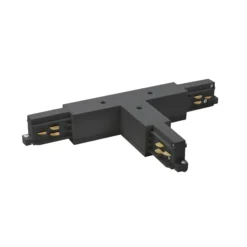 Conector en T BRUMBERG ONETRACK, negro, conductor de protección a la izquierda