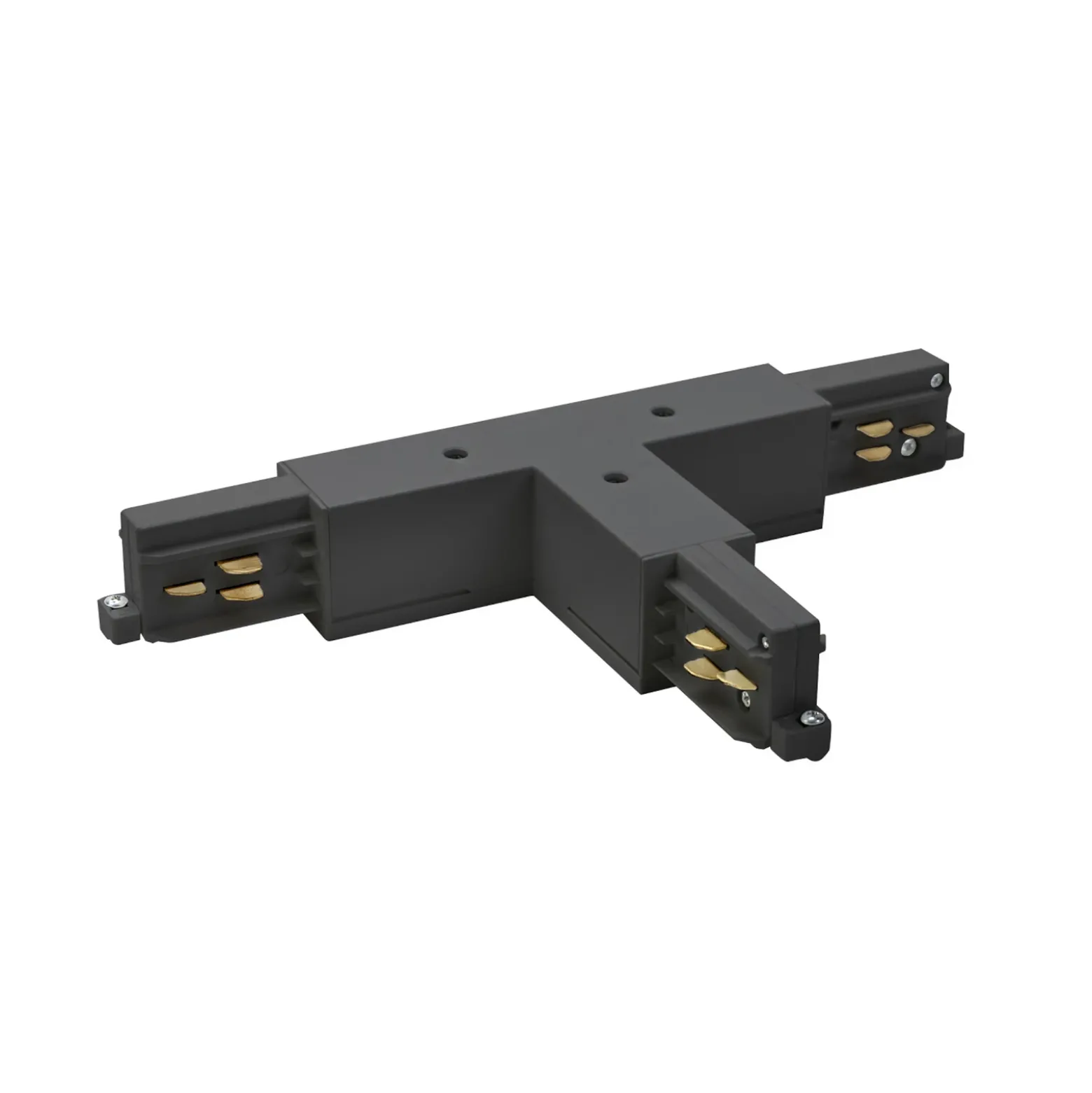 Conector en T BRUMBERG ONETRACK, negro, conductor de protección a la izquierda