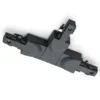 Conector en T DUOline, conductor de protección derecho, negro