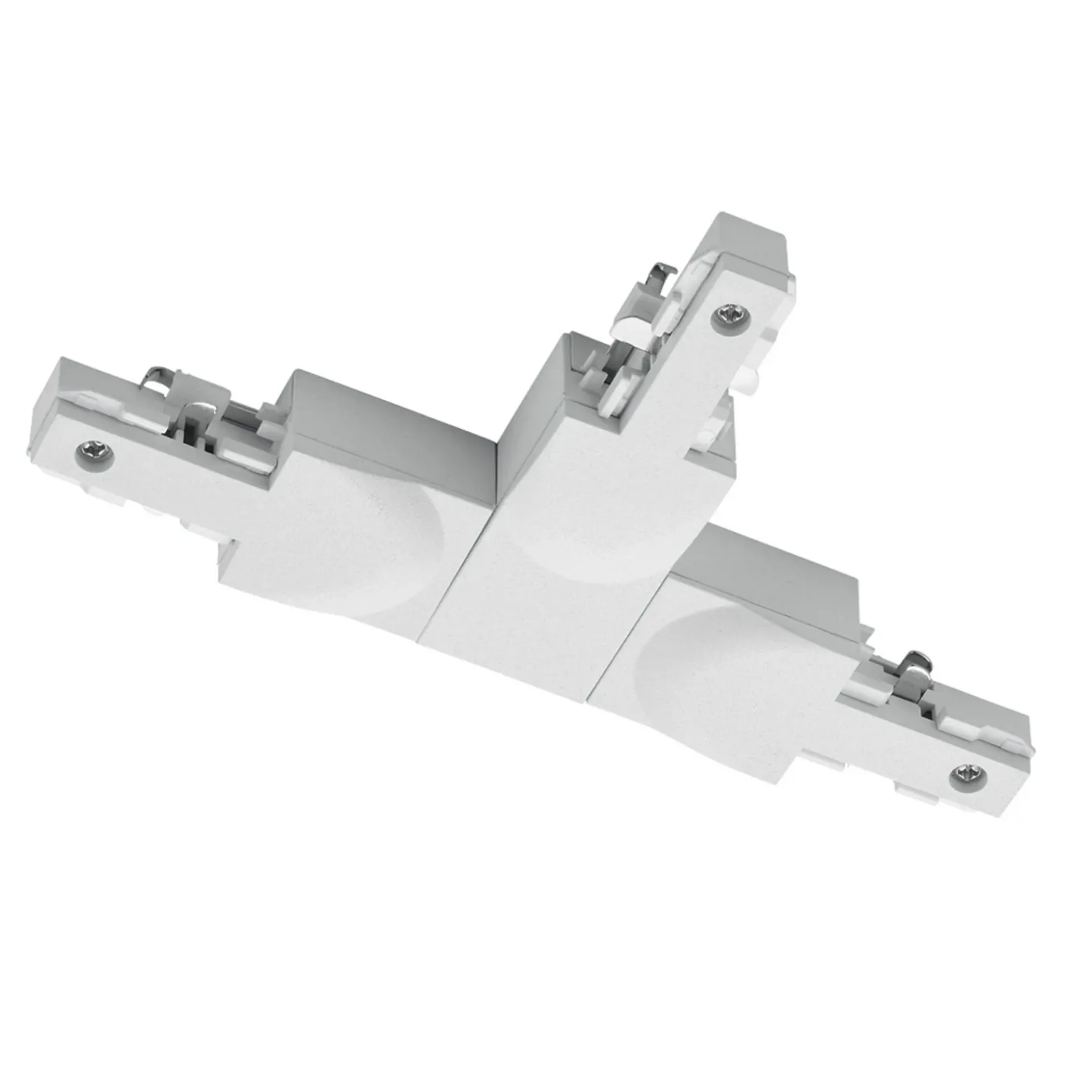 Conector en T DUOline, conductor de protección derecho blanco mate