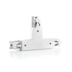 Conector en T Ivela tierra derecha, blanco