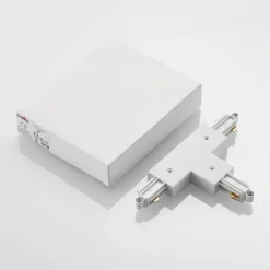 Conector en T Lindby Linaro, blanco, sistema de riel monofásico