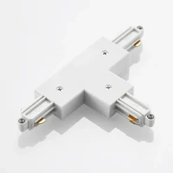 Conector en T Lindby Linaro, blanco, sistema de riel monofásico