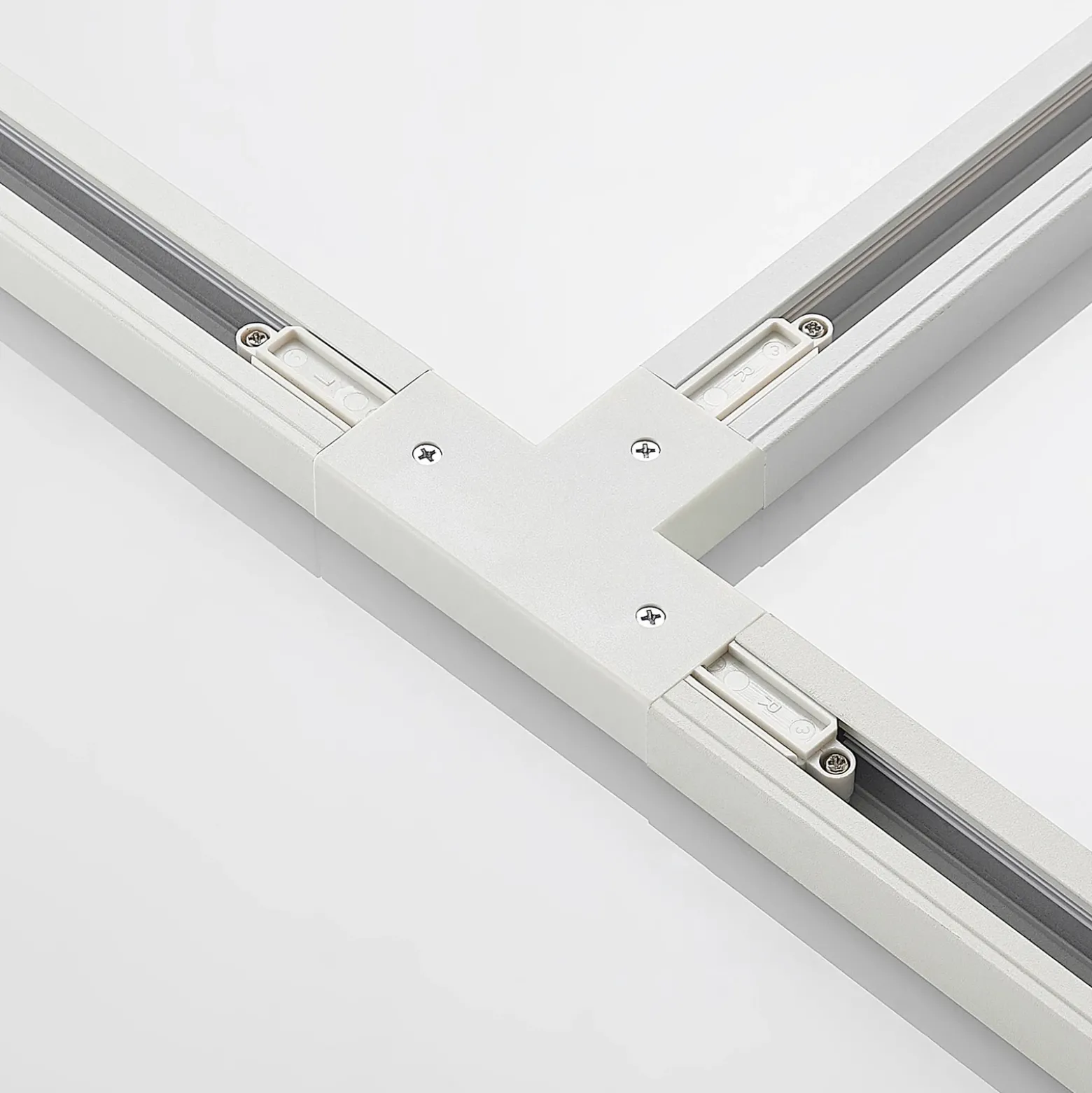 Conector en T Lindby Linaro, blanco, sistema de riel monofásico