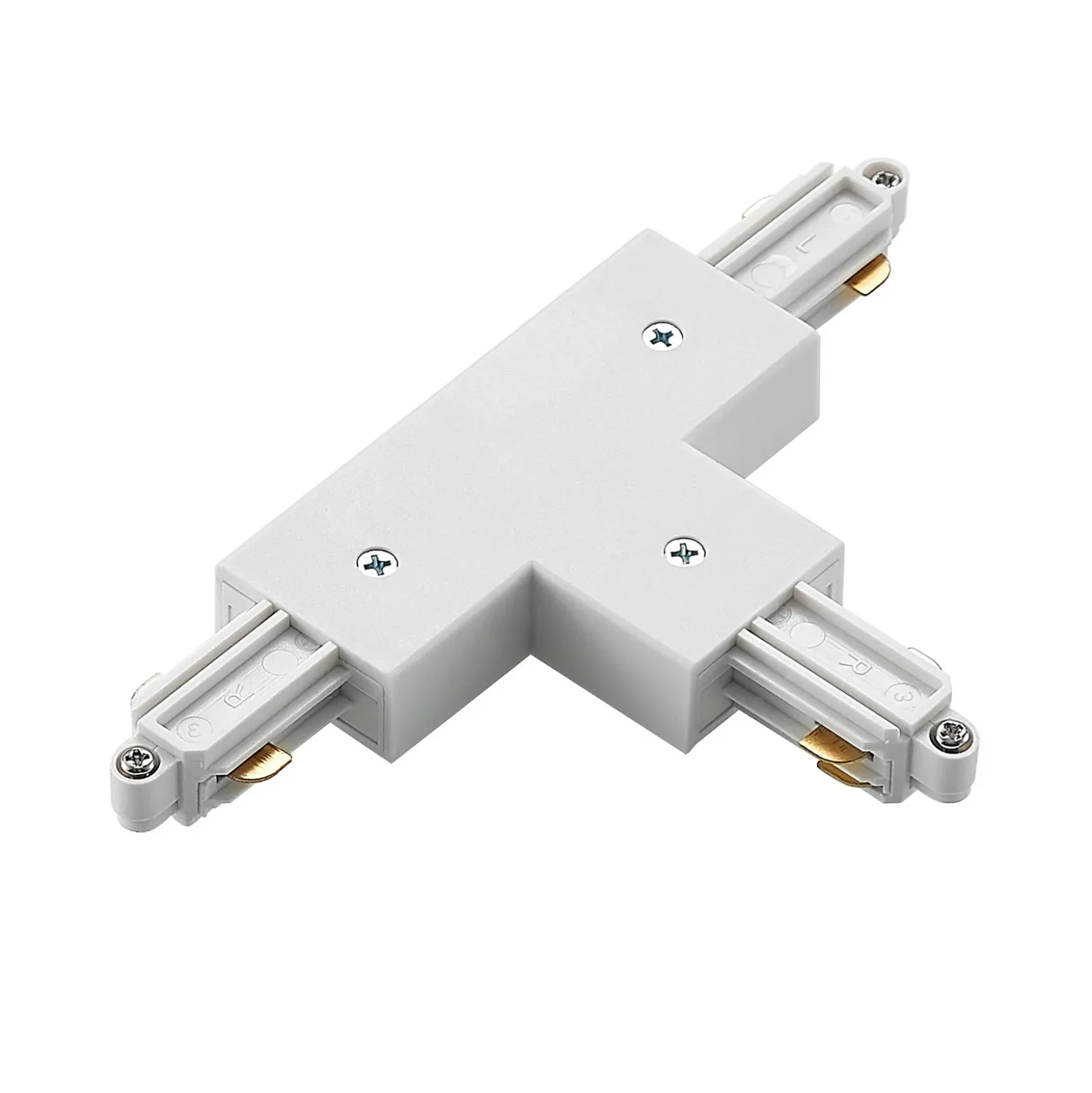 Conector en T Lindby Linaro, blanco, sistema de riel monofásico