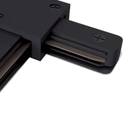 Conector en T Riel, riel monofásico, negro