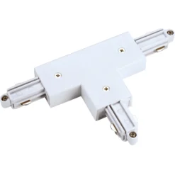 Conector en T SLV riel monofásico derecha, blanco