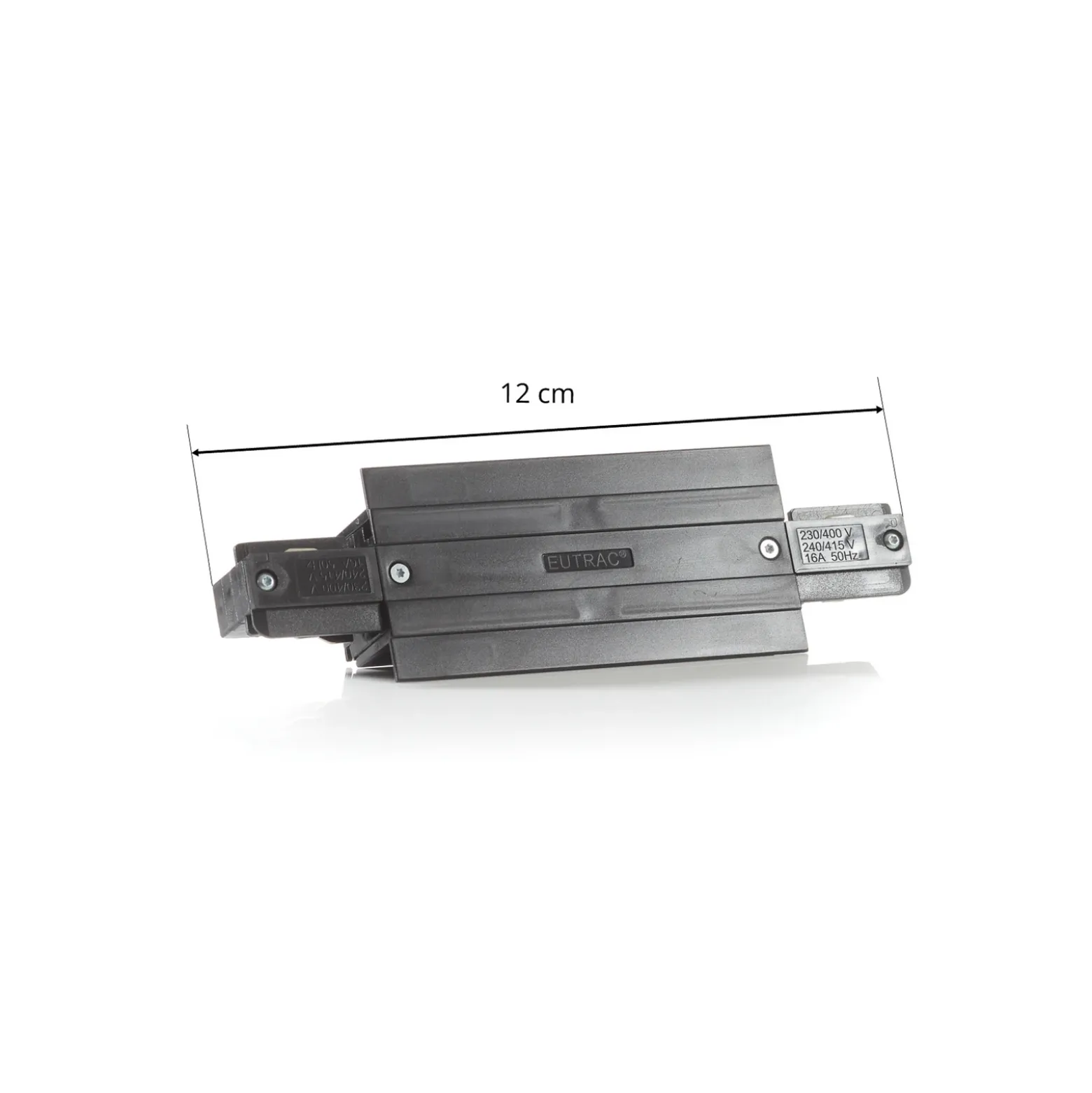 Conector Eutrac I para carril de instalación, negro