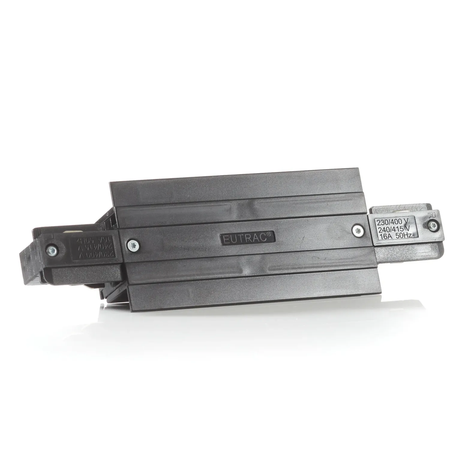 Conector Eutrac I para carril de instalación, negro