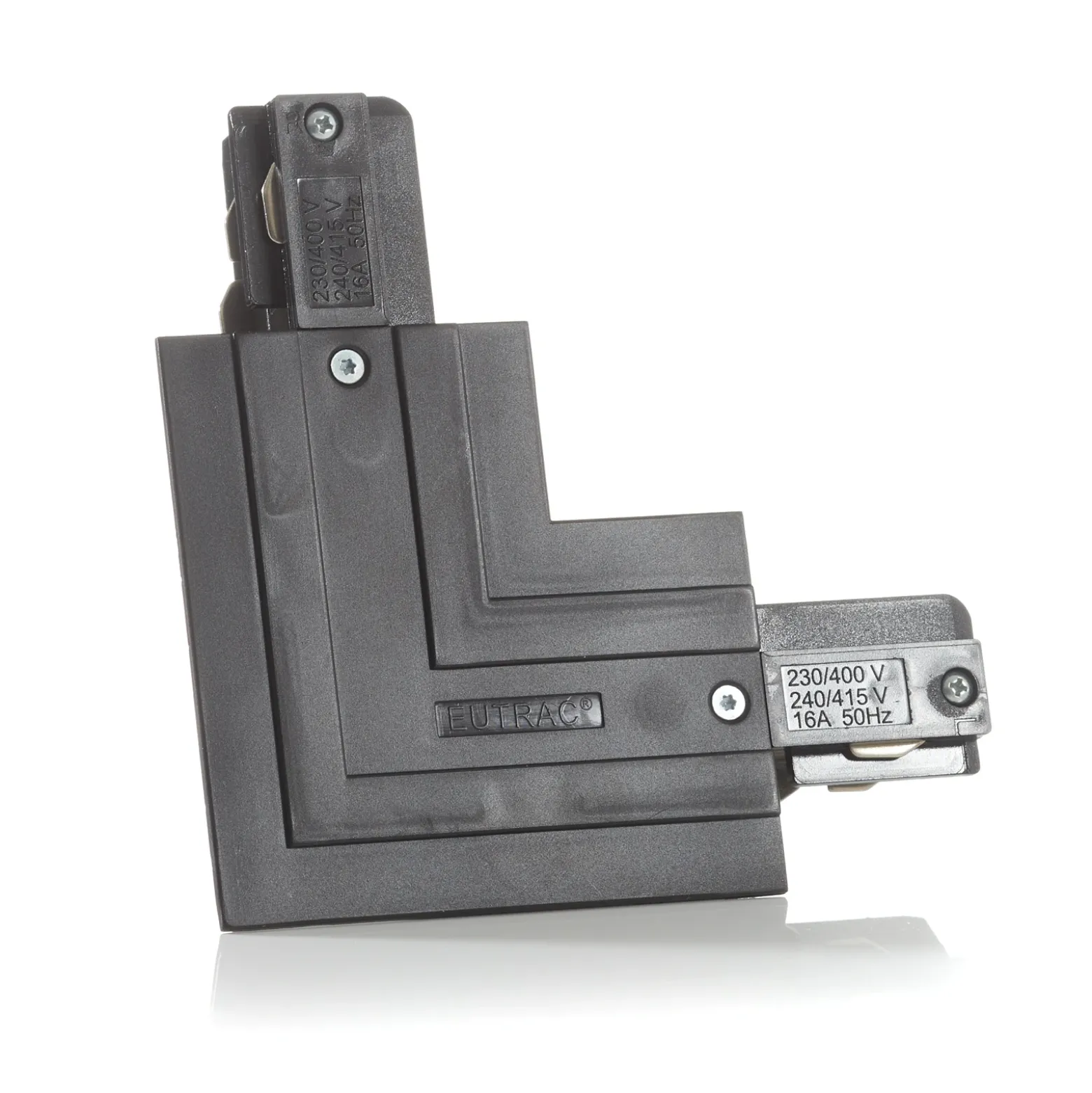 Conector Eutrac L conductor de protección externo, negro