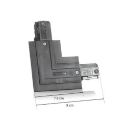 Conector Eutrac L conductor de protección externo, negro