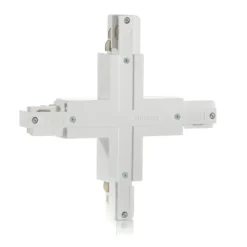 Conector Eutrac X con opción de alimentación, blanco