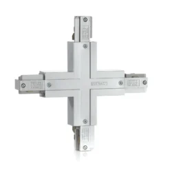 Conector Eutrac X con opción de alimentación plata