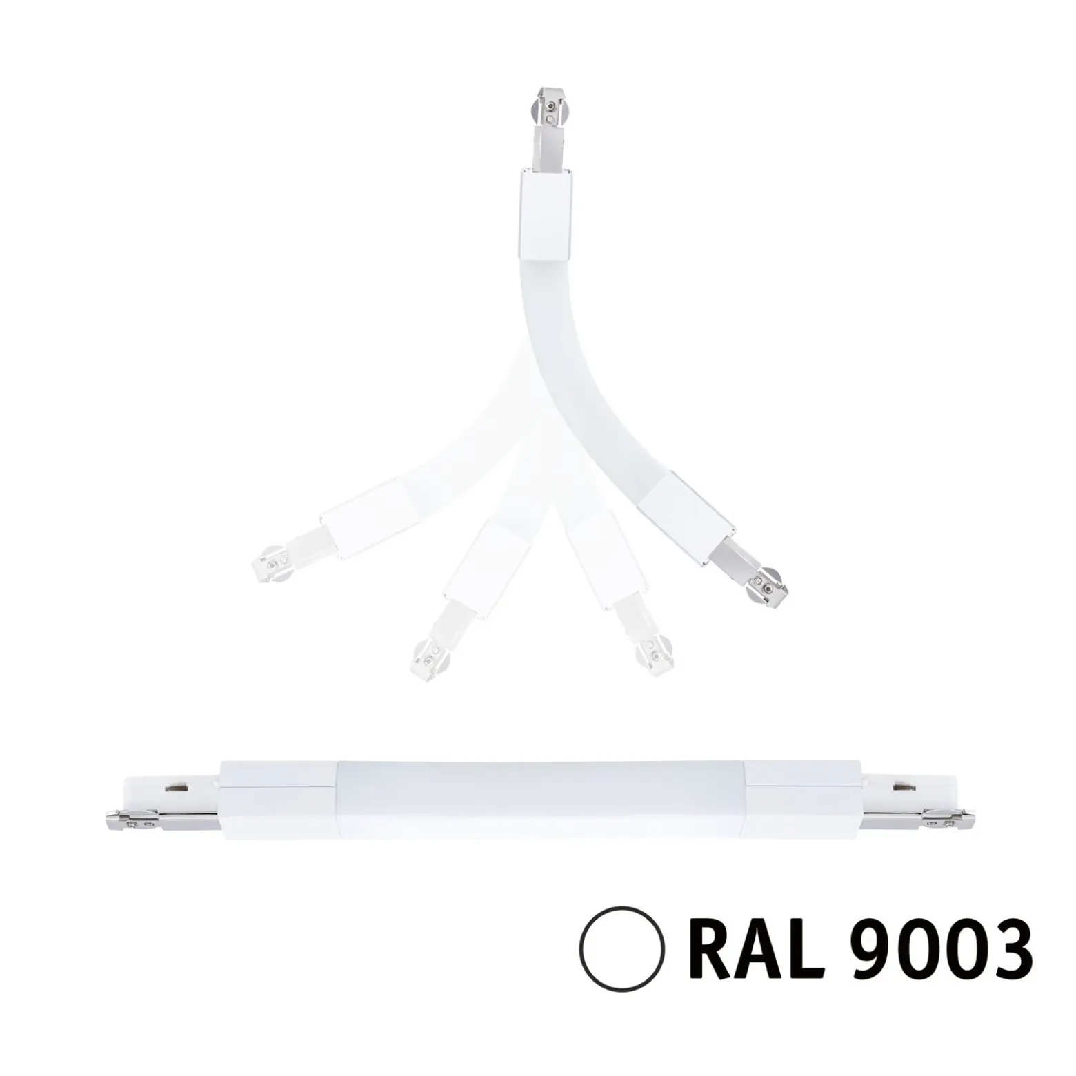 Conector flexible Paulmann URail II, máx. 1000 W, blanco señal