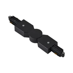 Conector Lindby Linaro, negro, ajustable, 1 fase