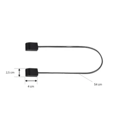 Conector Lindby Lumaro, longitud del cable 54 cm, negro, PVC