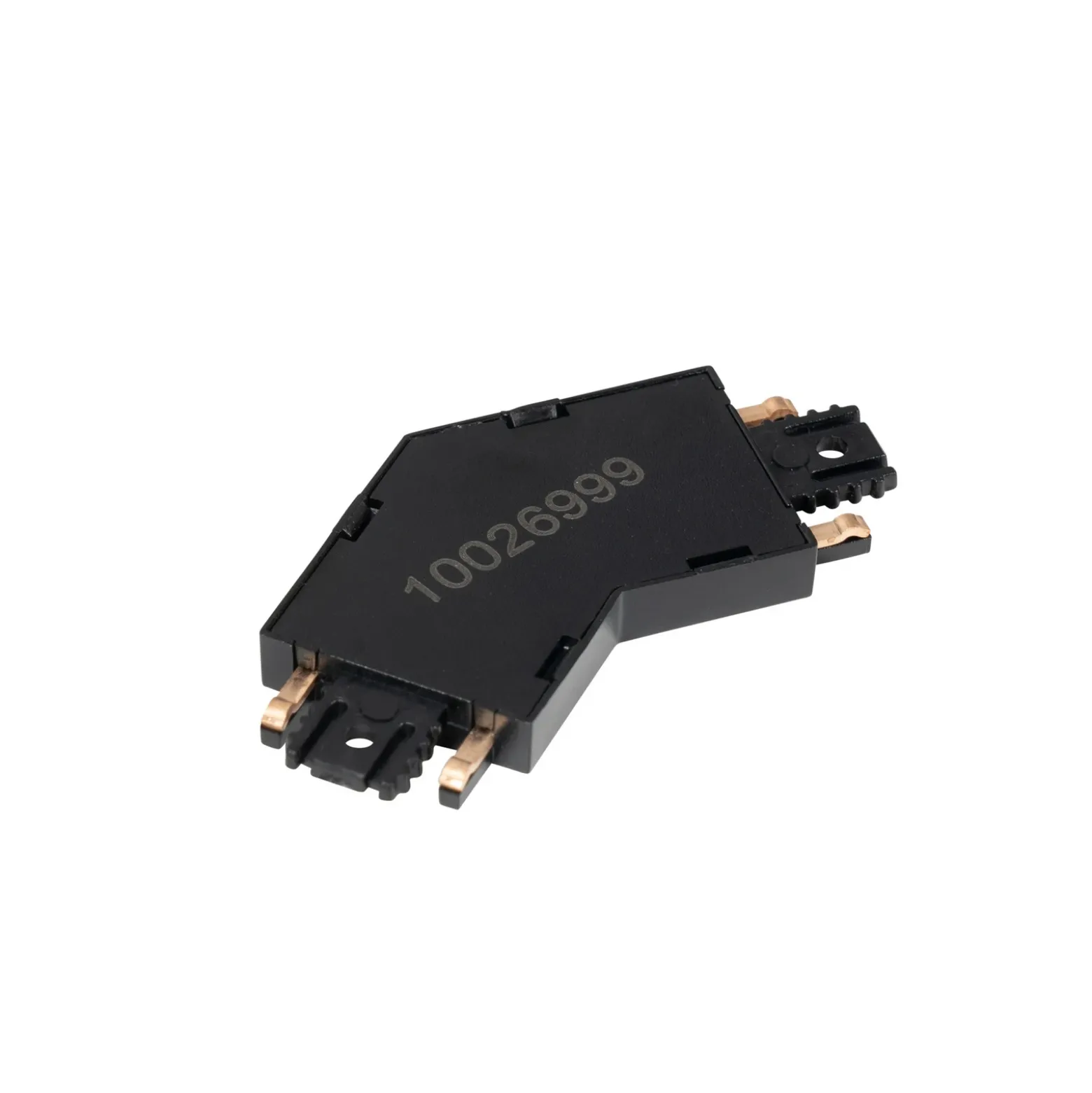 Conector Lindby Lumaro, negro, 135°, plástico