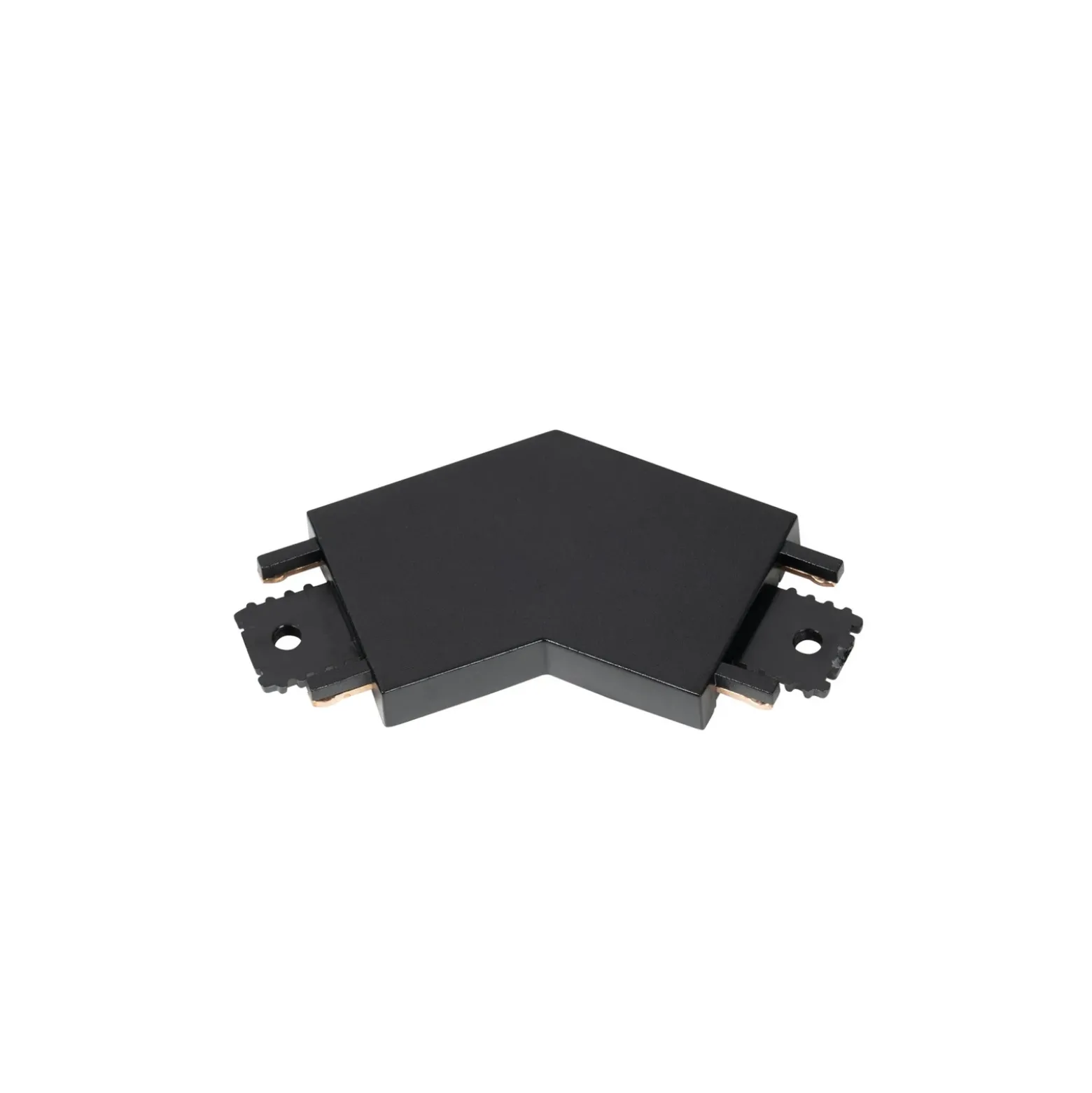 Conector Lindby Lumaro, negro, 135°, plástico