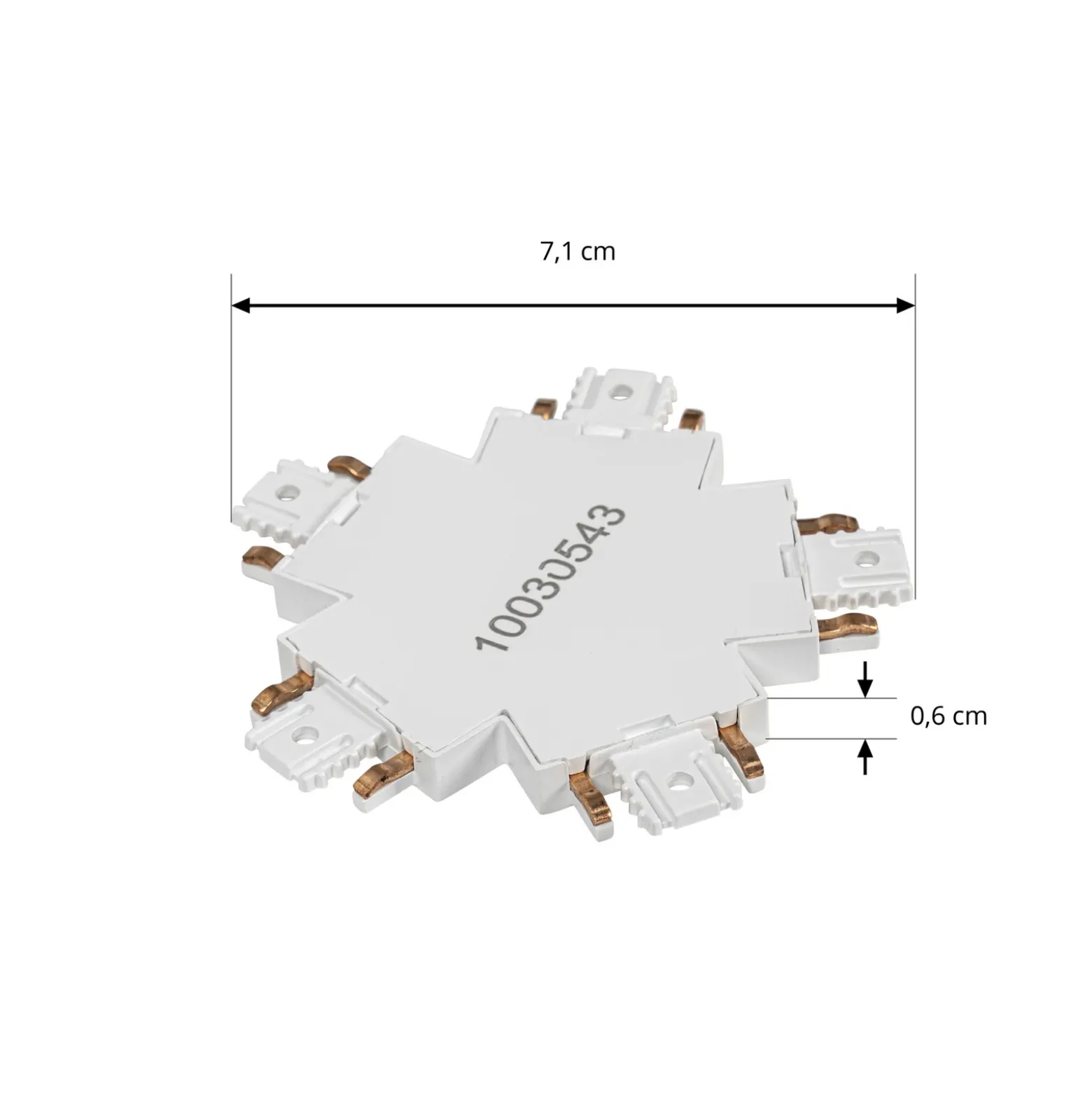 Conector Lindby Lumaro, 5 vías, blanco, plástico