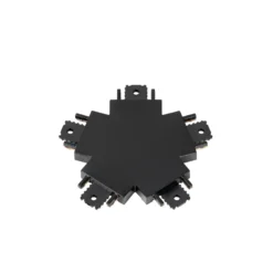 Conector Lindby Lumaro, 5 vías, negro, plástico