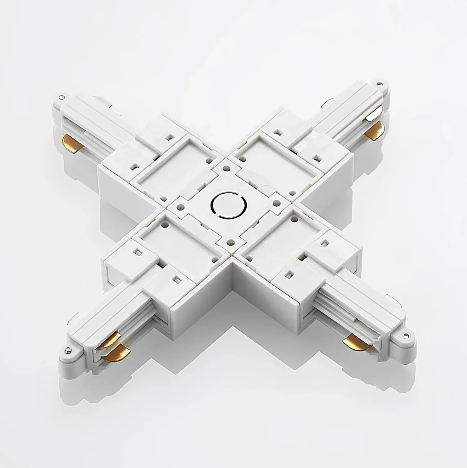 Conector Lindby X Linaro, blanco, sistema de riel monofásico