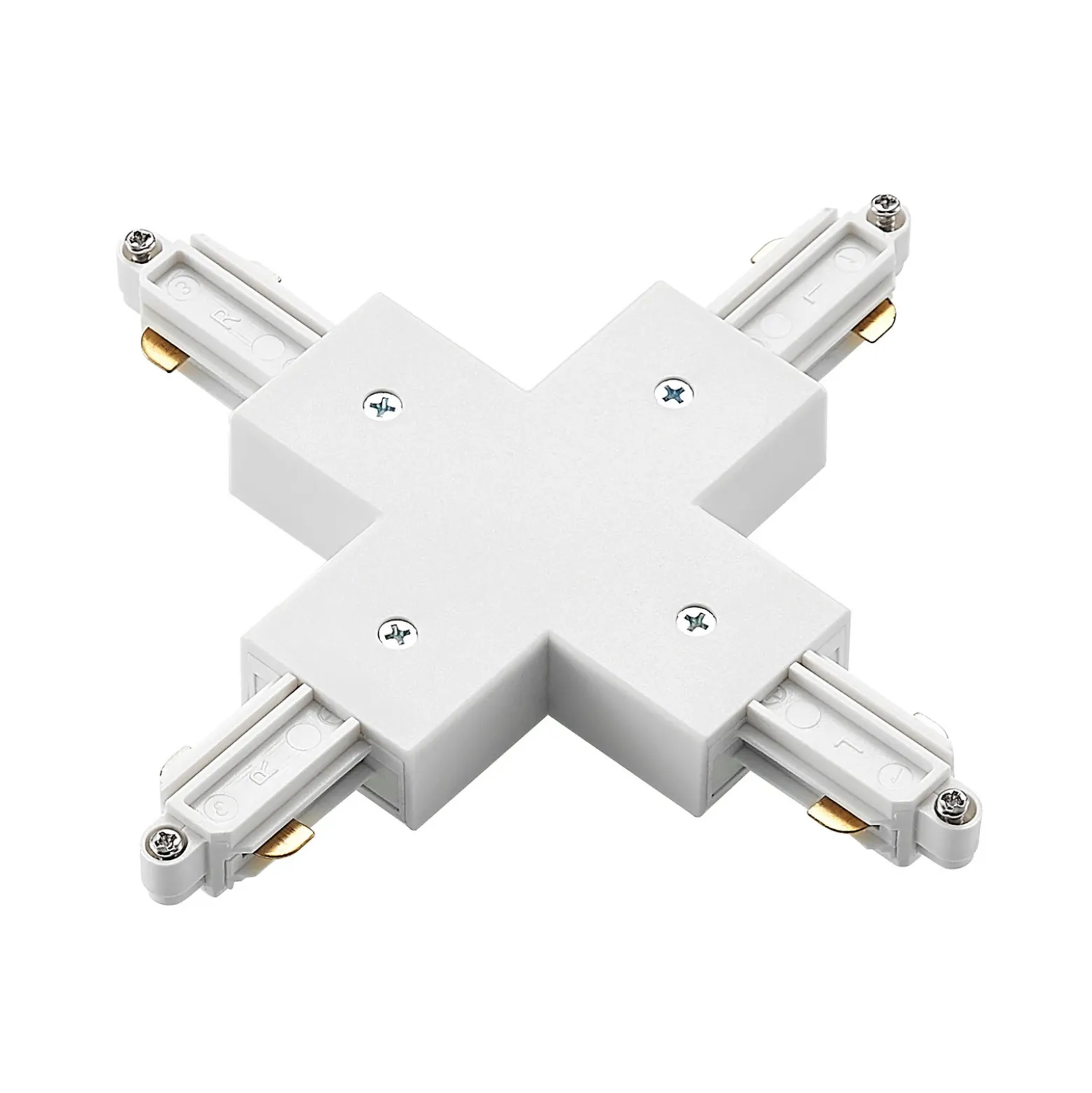Conector Lindby X Linaro, blanco, sistema de riel monofásico