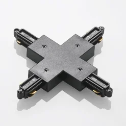 Conector Lindby X Linaro, negro, sistema de riel monofásico