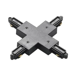 Conector Lindby X Linaro, negro, sistema de riel monofásico