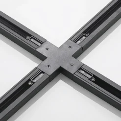 Conector Lindby X Linaro, negro, sistema de riel monofásico