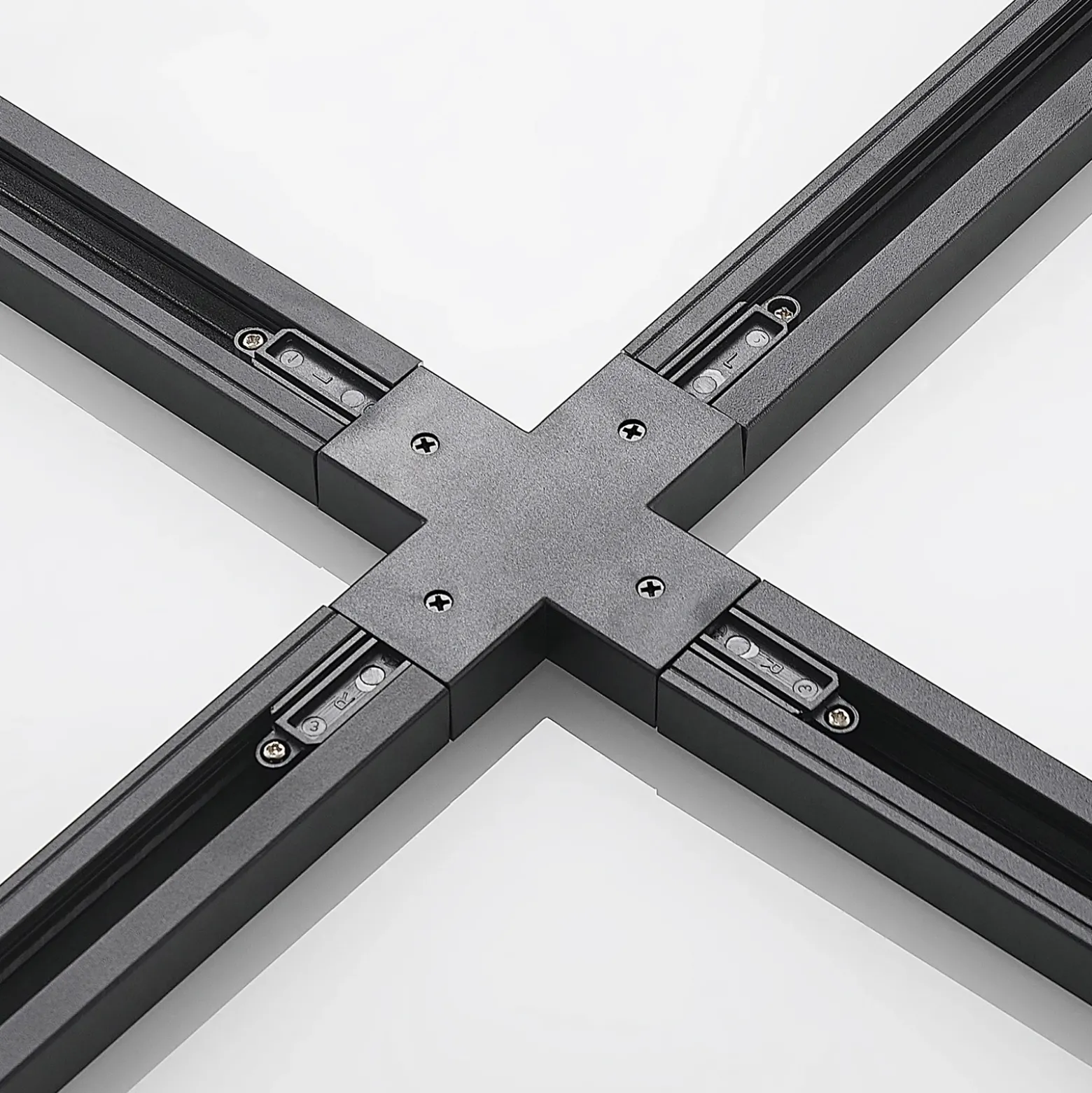 Conector Lindby X Linaro, negro, sistema de riel monofásico