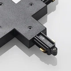 Conector Lindby X Linaro, negro, sistema de riel monofásico