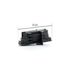 Conector longitudinal Ivela riel trifásico LKM, negro