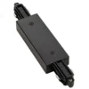 Conector longitudinal para riel monofásico, negro