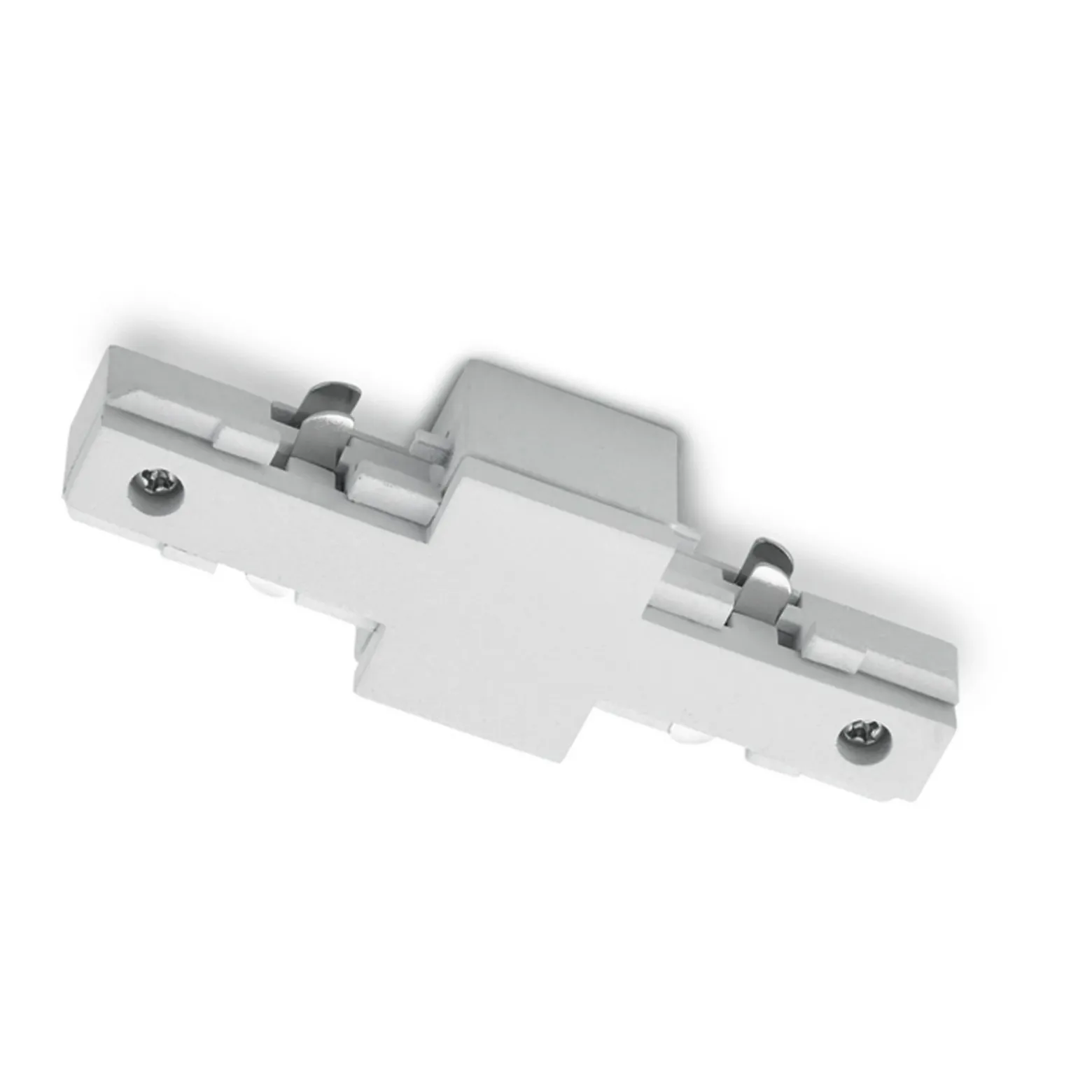 Conector recto DUOline de sistema bifásico, blanco