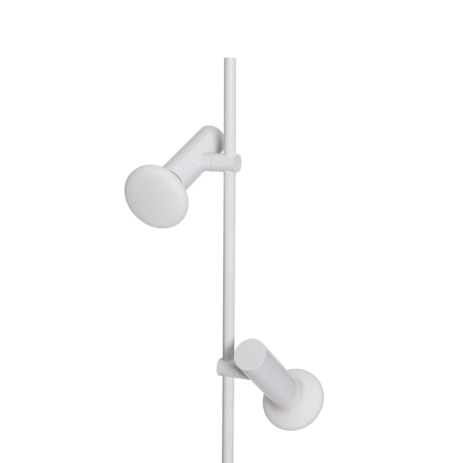 Conjunto de lámpara de pie, gris claro, altura 160 cm, hierro/vidrio, 2 luces