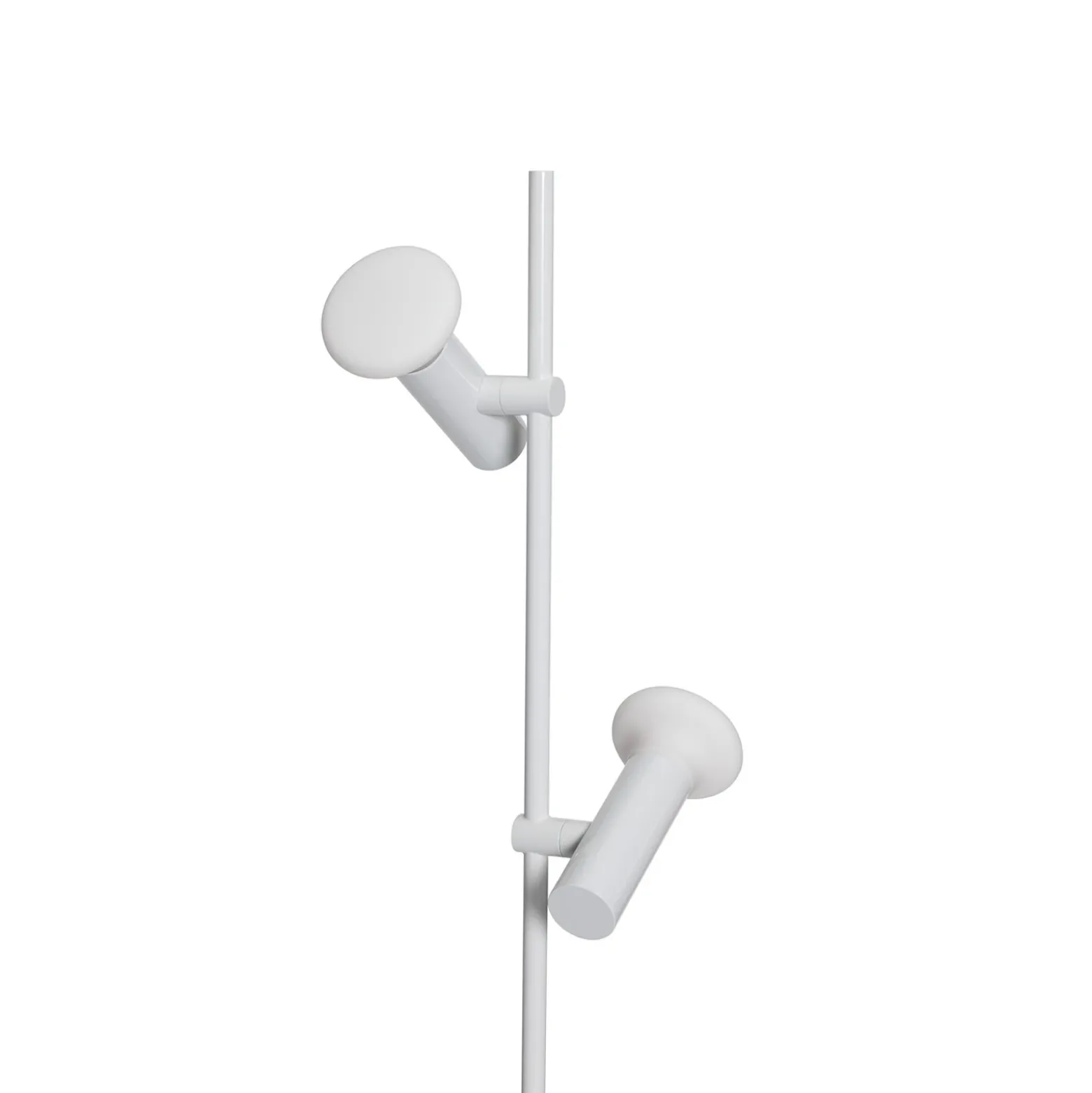 Conjunto de lámpara de pie, gris claro, altura 160 cm, hierro/vidrio, 2 luces