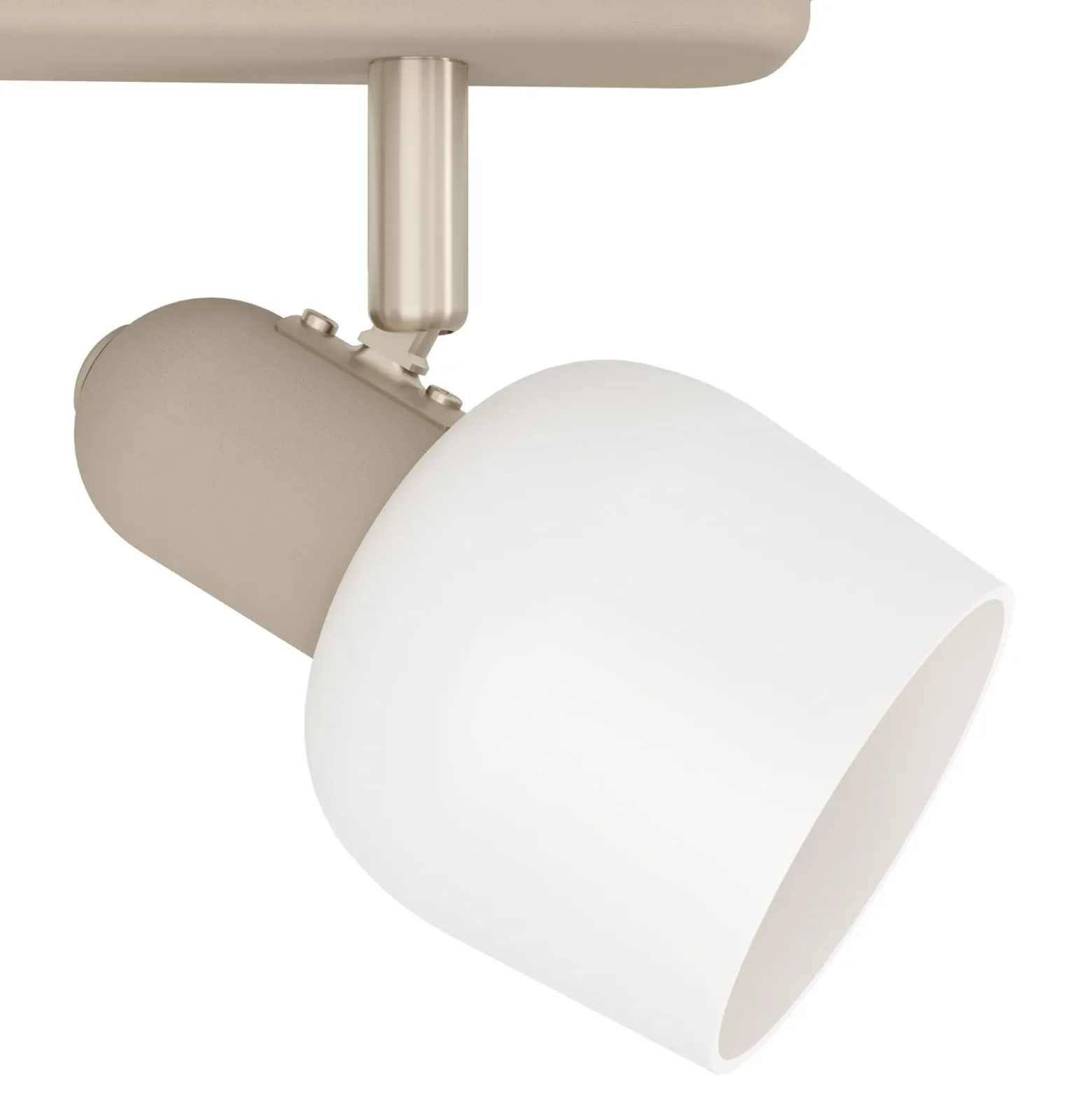 Corato downlight de techo, arena/níquel/opal, 2 luces.