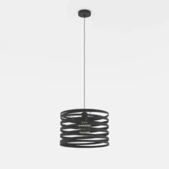 Cremella lámpara colgante, Ø 37 cm, negro, acero