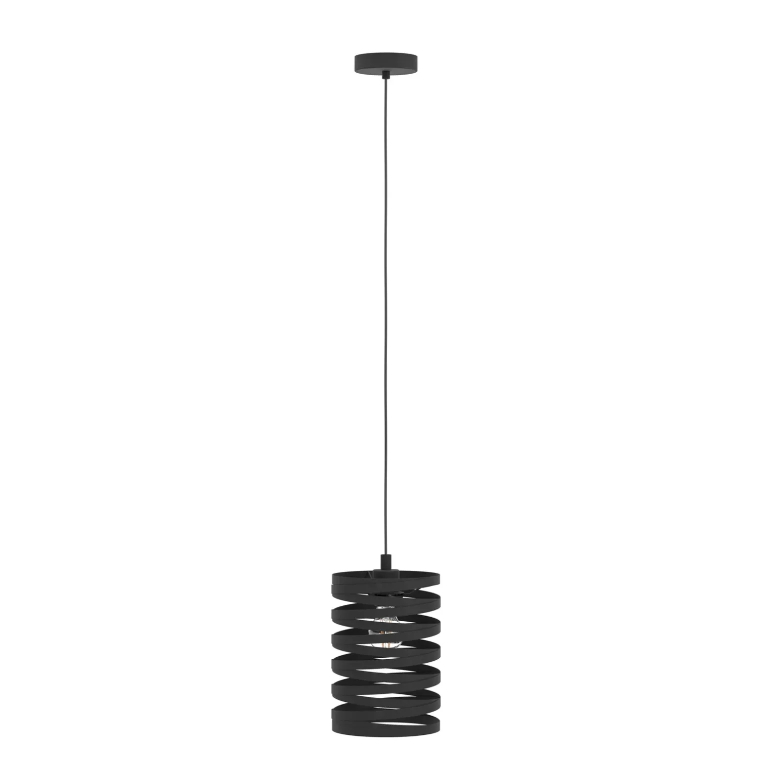 Cremella lámpara colgante, Ø 18 cm, negro, acero