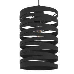 Cremella lámpara colgante, Ø 18 cm, negro, acero