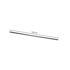 Cubierta Eutrac riel trifásico, 1m, negro