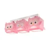 Dalber lámpara colgante Little Owl, rosa, 3 luces