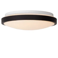 Dasher Plafón LED, negro, Ø 29,3 cm, 2700 K, IP44