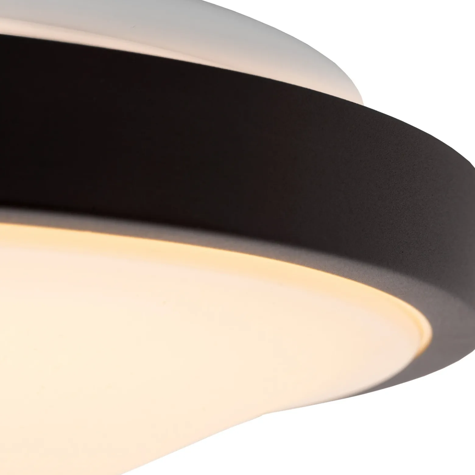 Dasher Plafón LED, negro, Ø 29,3 cm, 2700 K, IP44