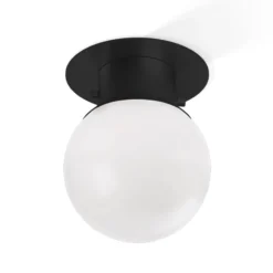 Decor Walther globo 20 plafón, negro/mate