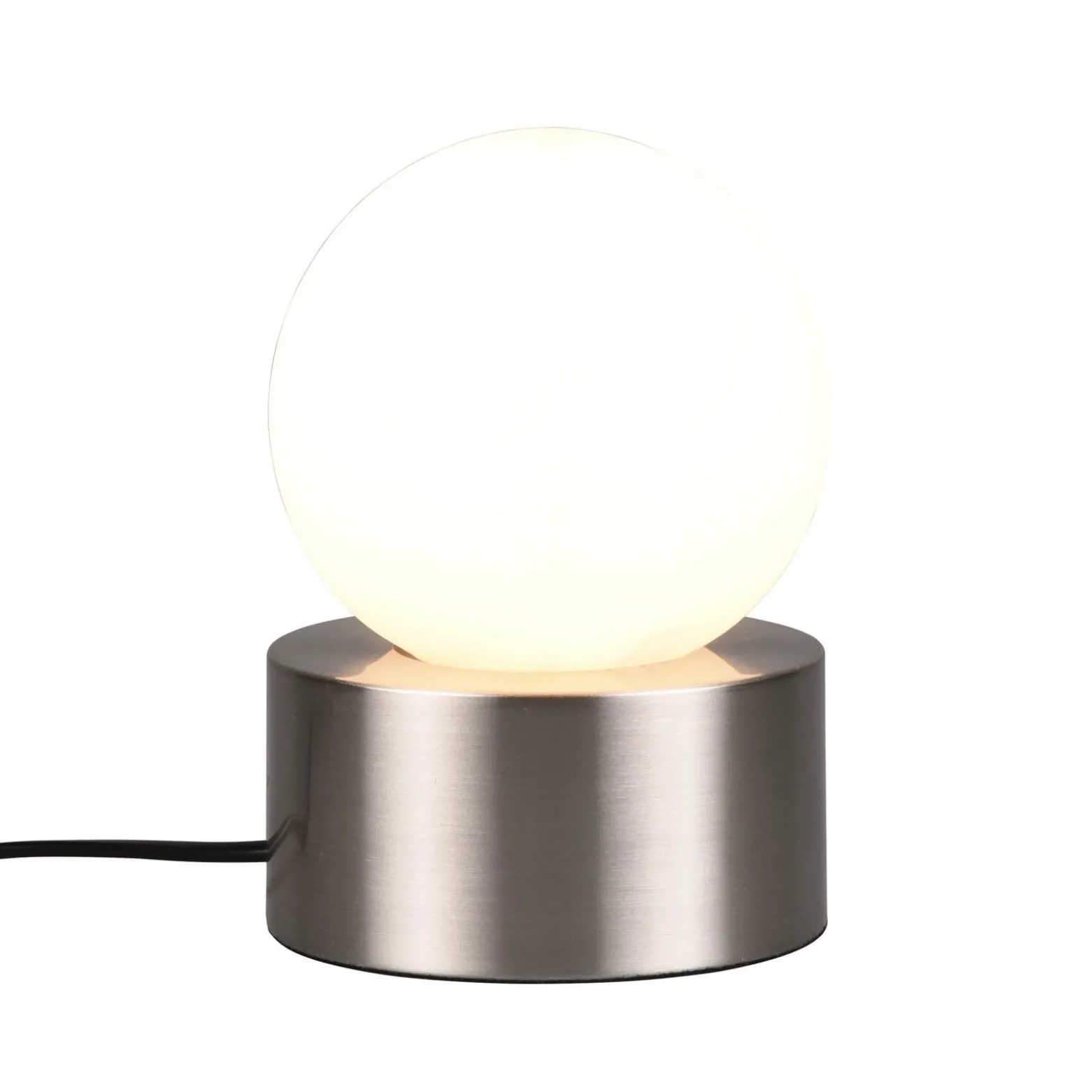 De mesa Countess vidrio opalino, base metal níquel