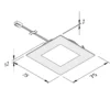 De mueble empotrada LED FAQ 68 3 ud acero 4W 940