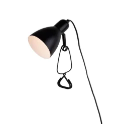 De pinza Mara ajustable cable del enchufe, negro